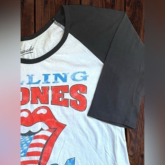 Rolling Stones Womens Medium 1994 Voodoo Lounge Tour Baseball-Style Tee • Raglan - Picture 4 of 13
